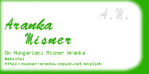 aranka misner business card